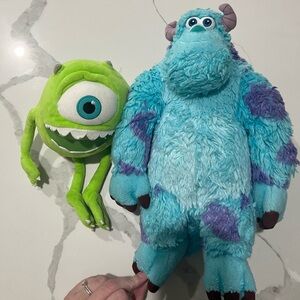 Disney Monsters Inc Mike and Sulley Stuffed Animals
